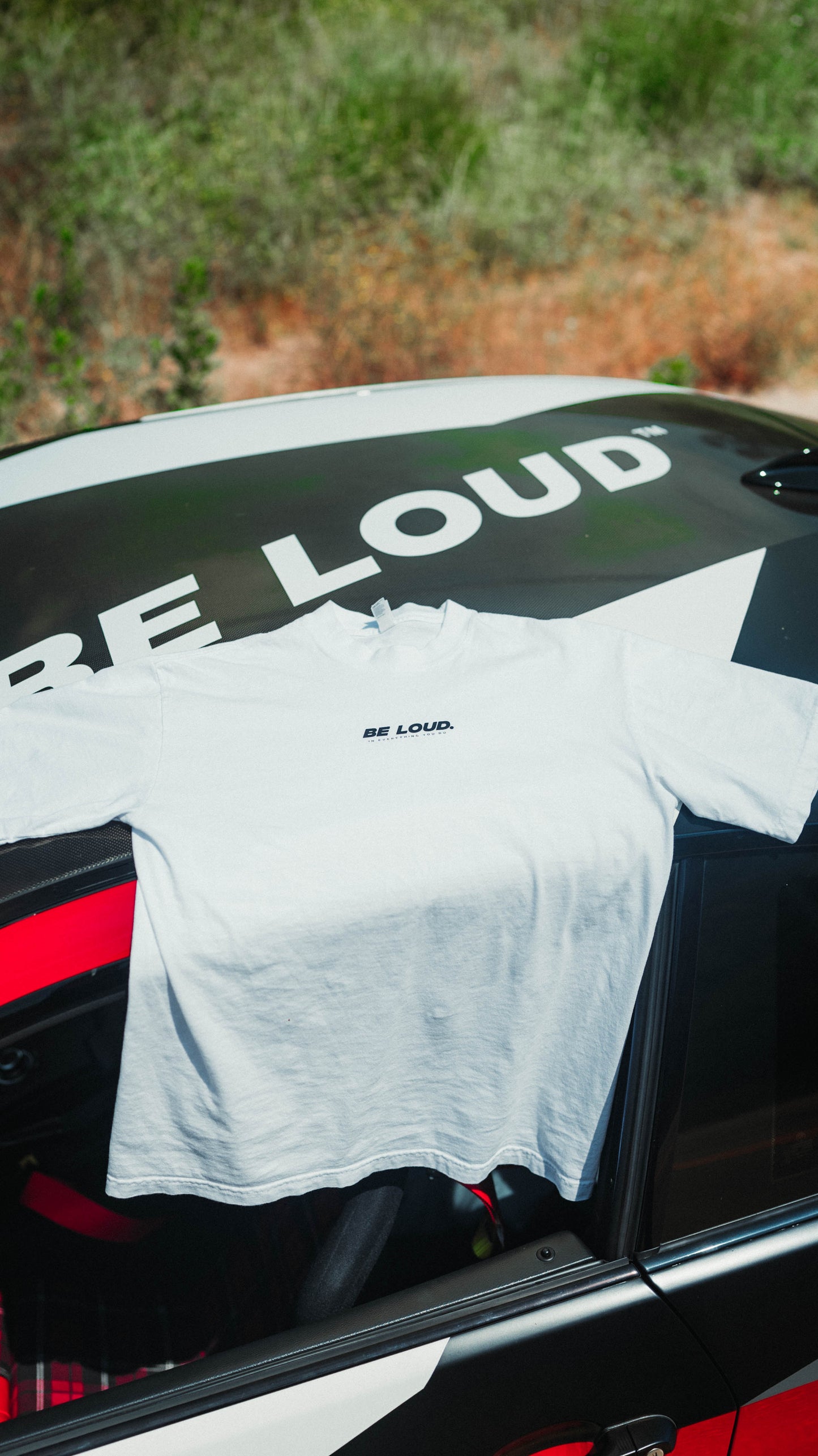 White 'Be Loud' Crew Neck
