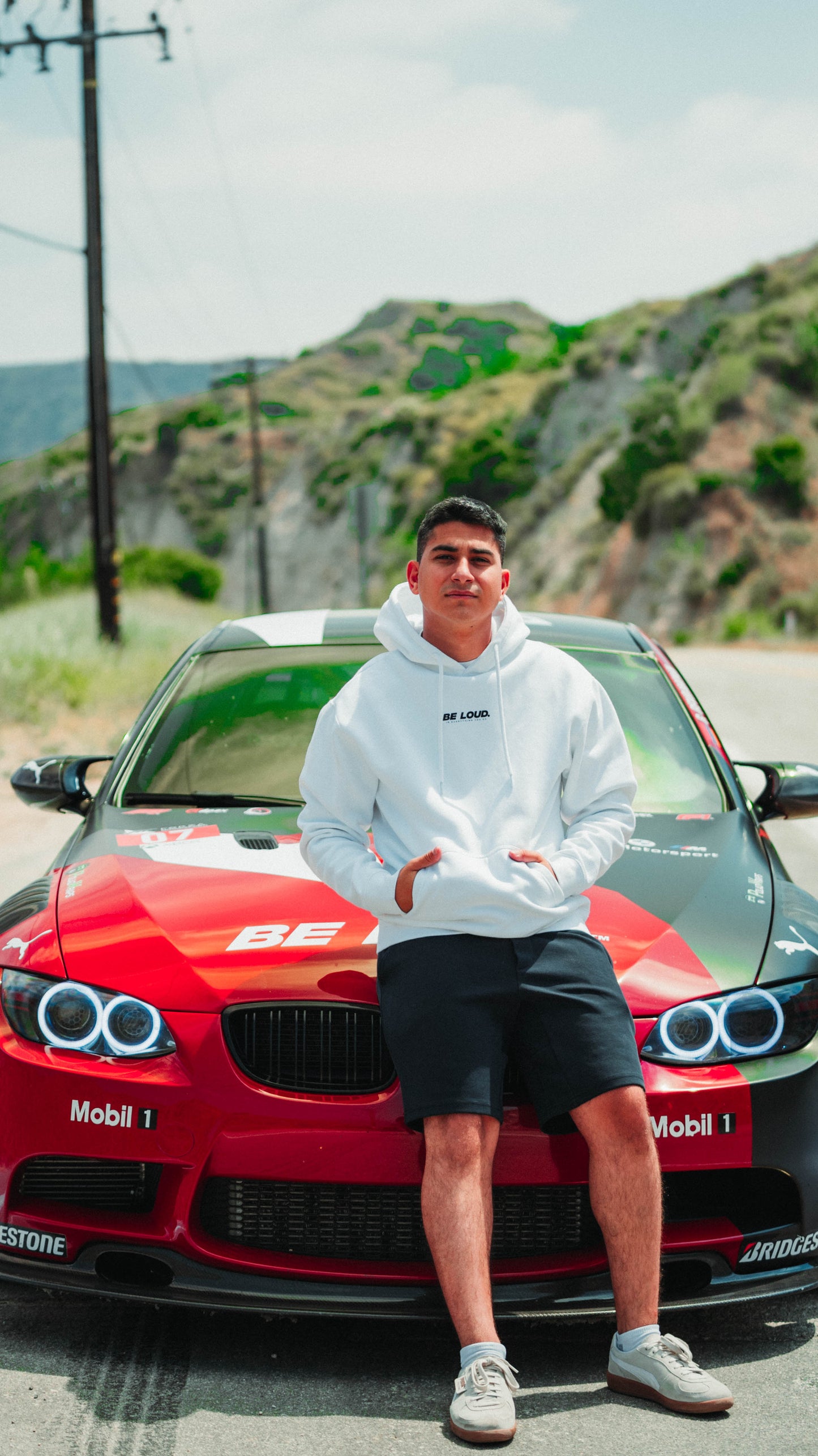 White 'Be Loud' Hoodie