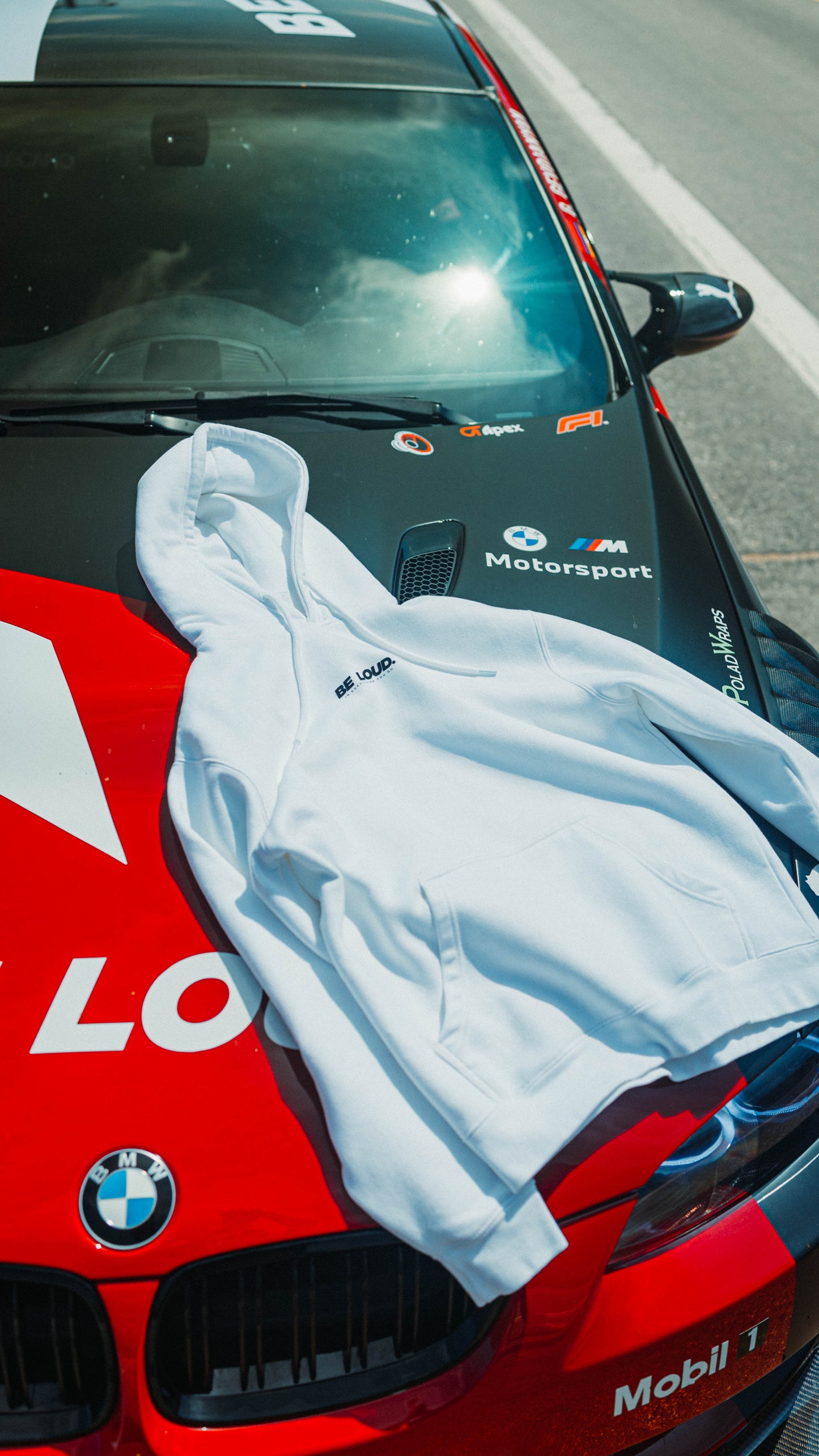 White 'Be Loud' Hoodie