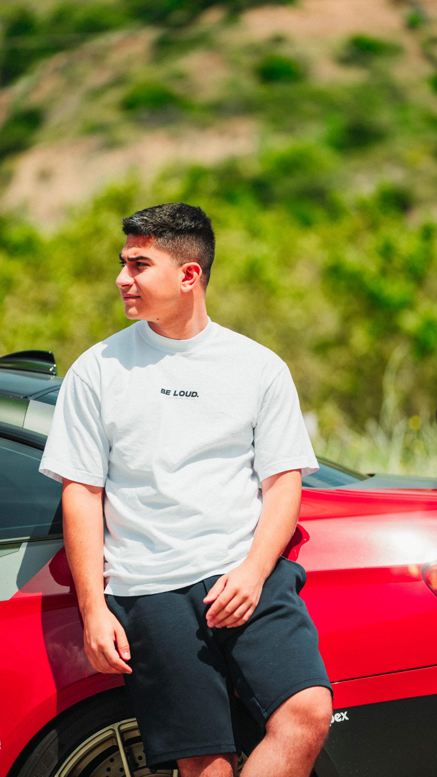 White 'Be Loud' Crew Neck