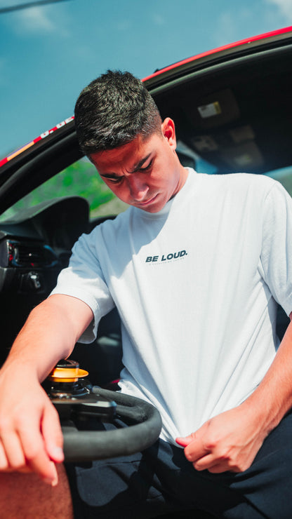 White 'Be Loud' Crew Neck